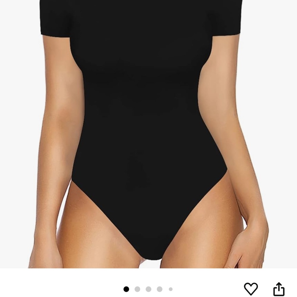 Black Short Sleeve Bodysuit